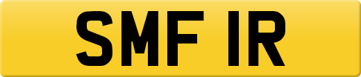 SMF 1R private number plate